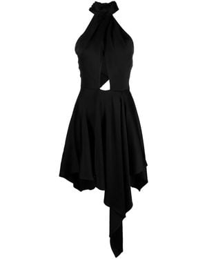 Stella McCartney Asymmetric Halterneck Dress - Black