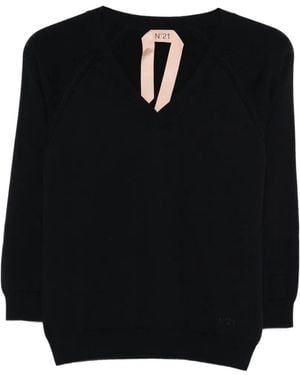 N°21 V-Neck Knitwear - Black