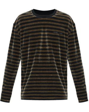 Samsøe & Samsøe Striped Long-Sleeved T-Shirt - Black