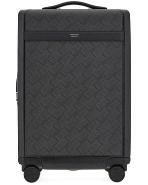 Ferragamo Gancini Monogram Suitcase - Black