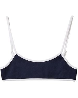 Miu Miu Top De Punto Técnico - Azul