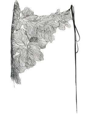 Patrizia Pepe Floral-Lace Pareo - White