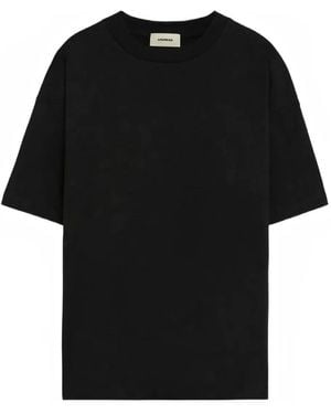 A PAPER KID Leopard-Print T-Shirt - Black