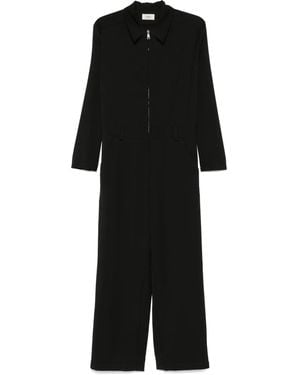 Barena Mono largo con cuello clásico - Negro