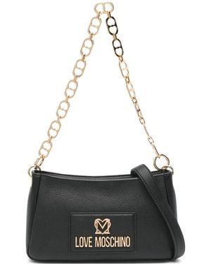 Love Moschino Logo-Detail Shoulder Bag - White