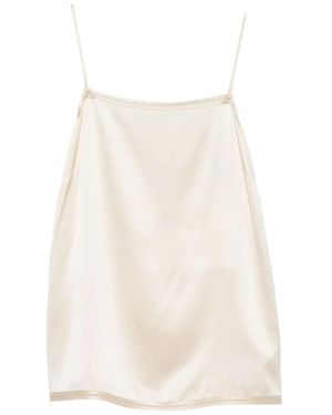 JOSEPH Satin-Finish Spaghetti-Strap Top - White