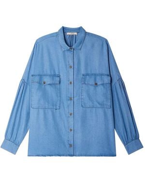 Sessun Botania Patch-Pocket Shirt - Blue