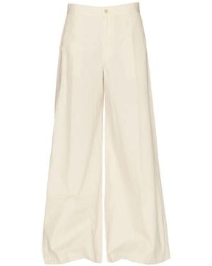 Polo Ralph Lauren Button Palazzo Trousers - White