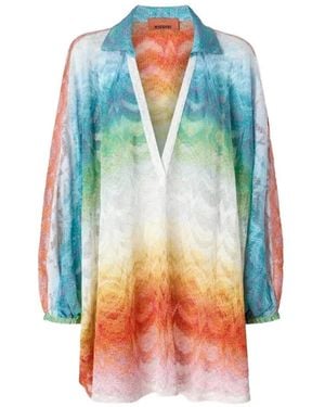 Missoni Tuniek Met V-Hals - Blauw