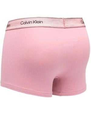 Calvin Klein Logo-Waistband Briefs (Pack Of Three) - Pink