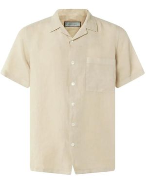 Canali Pocket Short-Sleeve Shirt - White