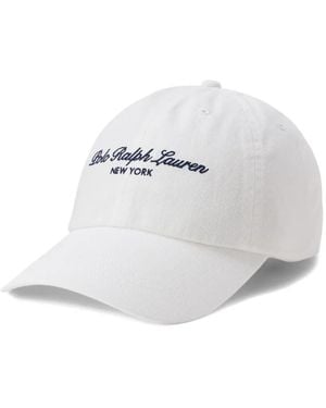 Polo Ralph Lauren Logo-Embroidered Cotton Cap - White