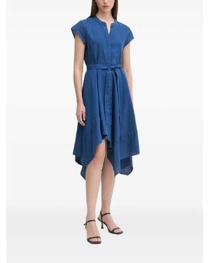 DKNY Einsteckkleid Mit Gürtel - Blau