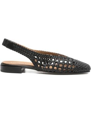 Pedro Miralles Mules Plates Olimpia - Black