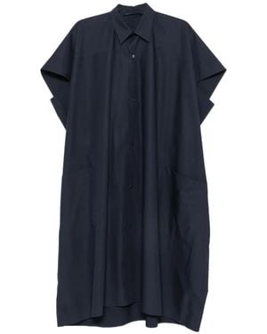 Sofie D'Hoore Duchy Cap-Sleeve Shirt Dress - Blue