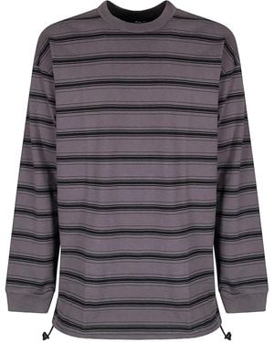 Comme des Garçons Striped Long-Sleeve T-Shirt - Gray