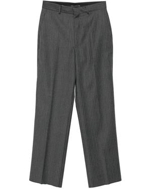 Reveres 1949 Pinstripe-Pattern Straight-Leg Trousers - Grey