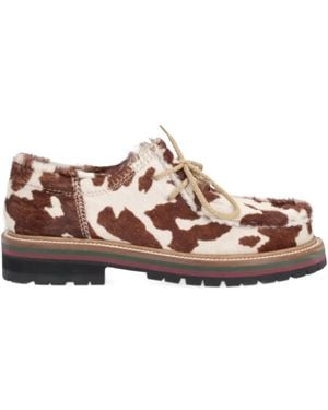 Bekk Derby-Schuhe Mit Kuh-Print - Braun