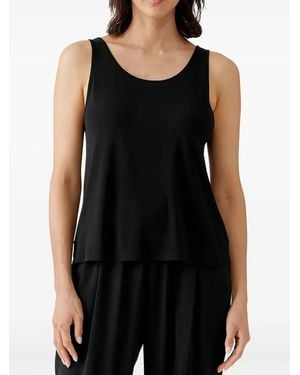 Eileen Fisher スクープネック タンクトップ - ブラック