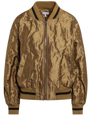 Loewe Front Pockets Bomber Jacket - Brown