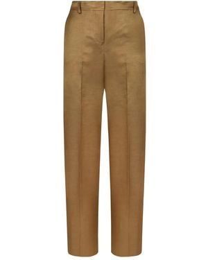 PT Torino センタープレス パンツ - ナチュラル