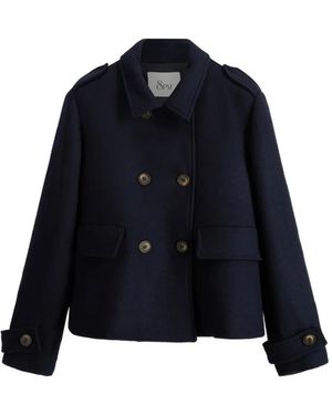 8pm Double-Breasted Jacket - Blue