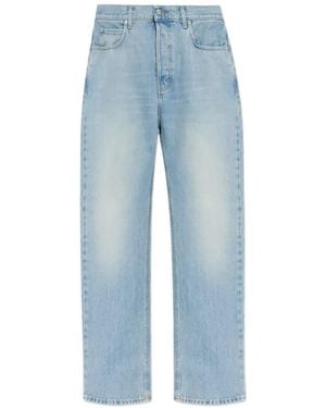 Haikure Five-Pocket Straight Jeans - Blue