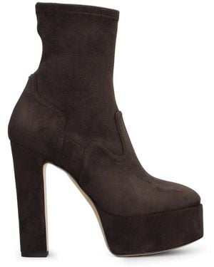 Casadei Platform Ankle Boots - Brown