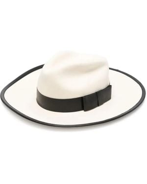 Nina Ricci Chapeau À Ruban - Blanc
