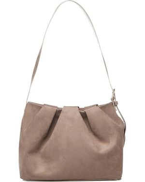 THEMOIRÈ Buckle Shoulder Bag - Brown
