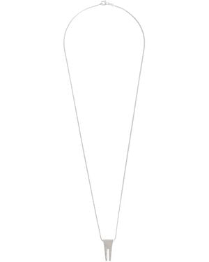 Rick Owens Open Trunk Necklace - White