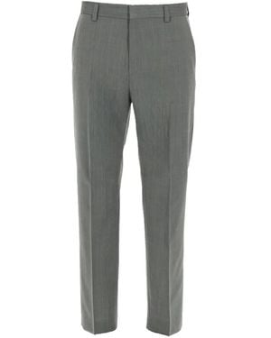 HUGO Tailored Pressed-Crease Pants - Gray