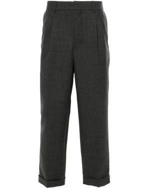 Ami Paris Tailored Carrot Fit Trousers - Grey