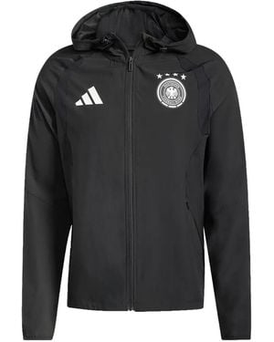 adidas Germany Tiro Zip-Up Windbreaker - Black