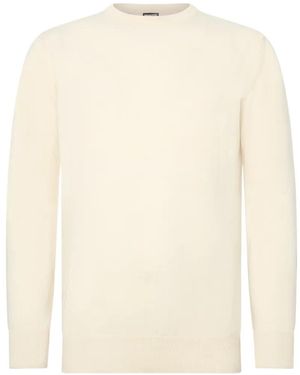Franzese Collection Ribbed Crew-Neck Jumper - White