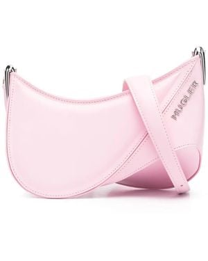 Mugler Spiral Curve 01 Crossbodytas Met Reliëf - Roze
