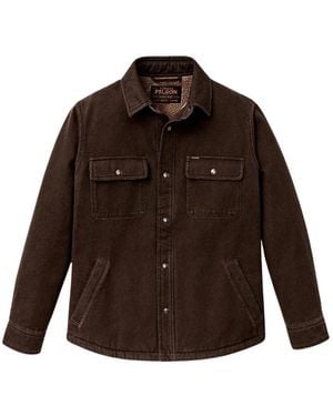 Filson Fleece-Lined Button-Up Shirt Jacket - Brown