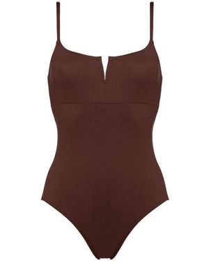 Eres Intense V-Neck Swimsuit - Brown