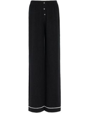 Barrie Ultra-Fine Trousers - Black