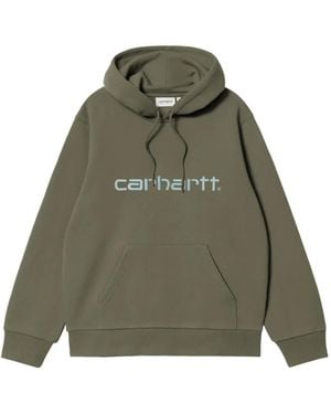 Carhartt Logo-Embroidered Hoodie - Green