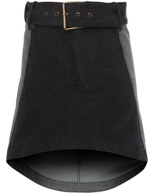 JW Anderson パネル デニムミニスカート - ブラック