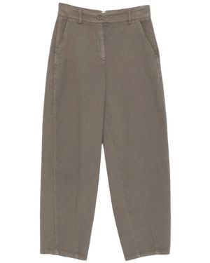 Via Masini 80 Pantalon Slim Crop - Grey