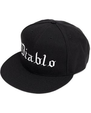 Willy Chavarria Baseballkappe mit Diablo-Stickerei - Schwarz