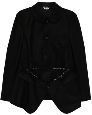 COMME DES GARÇON BLACK Sakko mit Cut-Outs - Schwarz