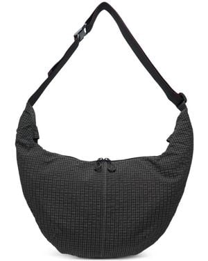 Comme des Garçons チェック ショルダーバッグ - ブラック