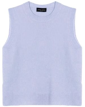 Roberto Collina Cashmere-Blend Top - Blue