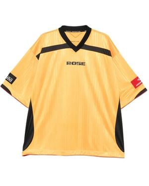 Martine Rose V-Neck T-Shirt - Yellow
