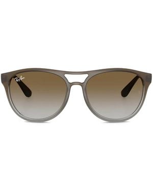 Ray-Ban Brad Pilot-Frame Sunglasses - Brown