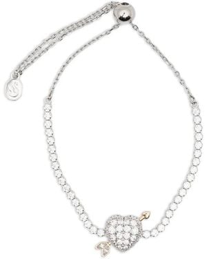 Swarovski Idyllia Heart-Charm Bracelet - White