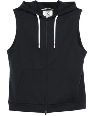 KIRED Zip-up sleeveless hoodie - Schwarz